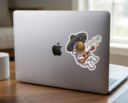 Mexican Astronaut Mariachi | Mexican Heritage Vinyl Sticker
