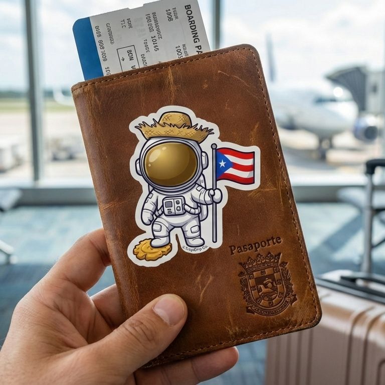 Puerto Rican Astronaut | Puerto Rican Heritage Vinyl Sticker