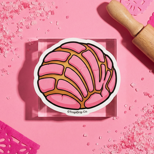Pink Concha - Pan Dulce Sticker | Mexican Heritage