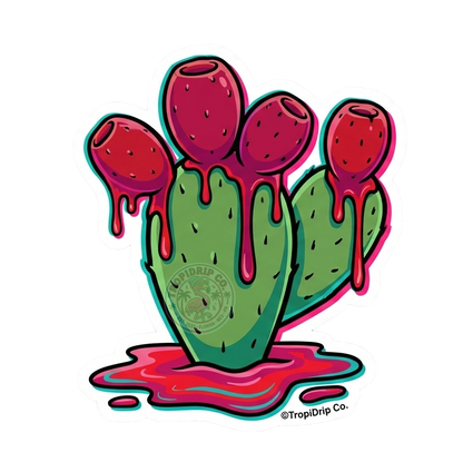 The Neon Nopal Drip (Mexico) - Vinyl Sticker