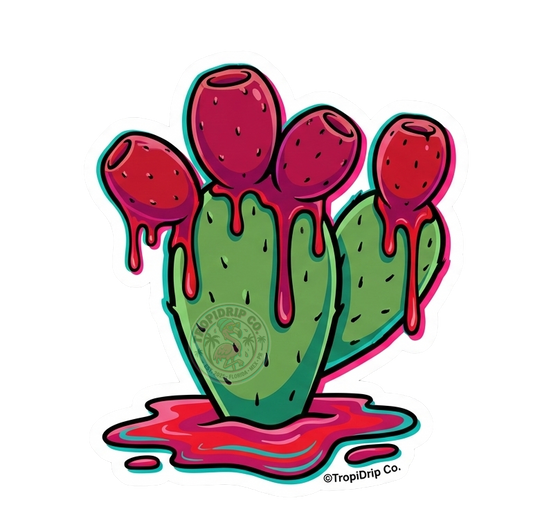 The Neon Nopal Drip (Mexico) - Vinyl Sticker